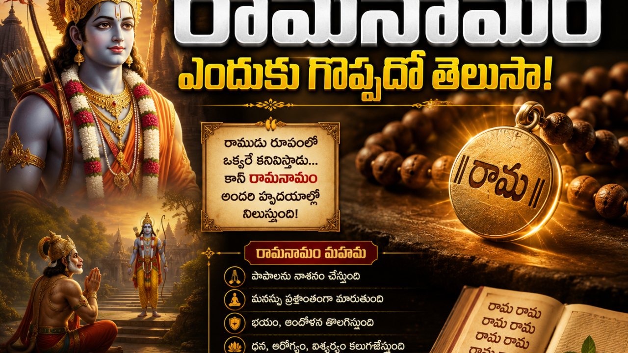 Spirituality: రాముడి కంటే రామనామం ఎందుకు గొప్పదో తెలుసా!..
