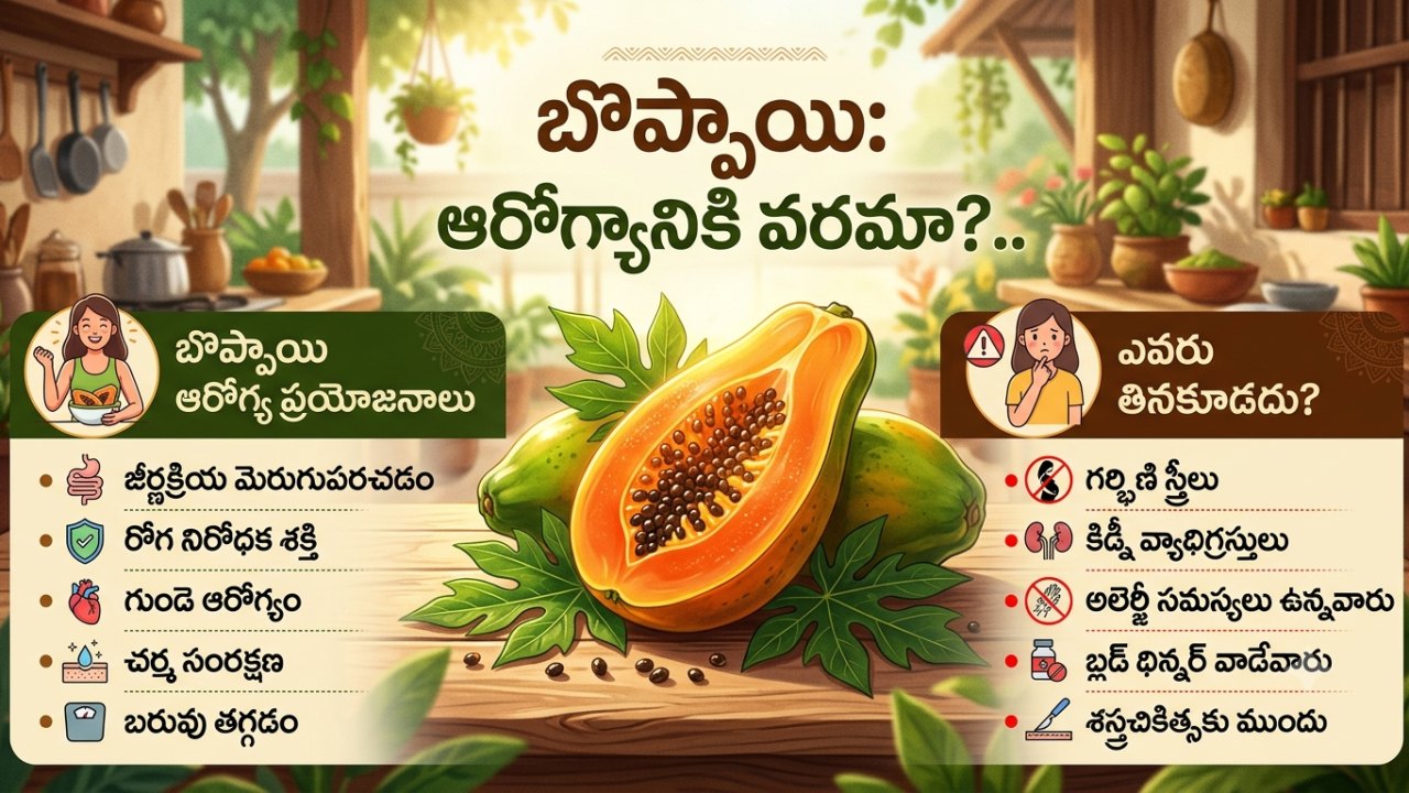 Health: బొప్పాయి ఆరోగ్యానికి వరమా?.. ఎవరు తినకూడదో తెలుసా?