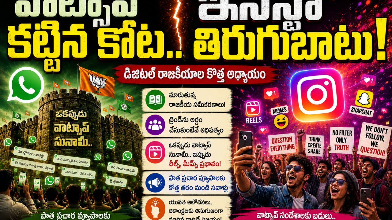 ‘వాట్సాప్’ కట్టిన కోట.. ‘ఇన్స్టాగ్రామ్’ తిరుగుబాటు!