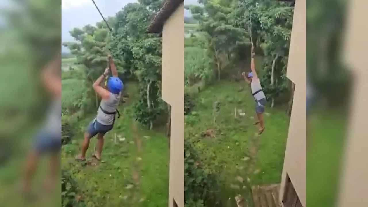 Zipline Ride: బాబోయ్.. ప్రాణాల మీదకు తెచ్చిన జిప్లైన్ రైడ్.. 40అడుగుల ఎత్తు నుంచి పడిపోయిన టూరిస్ట్