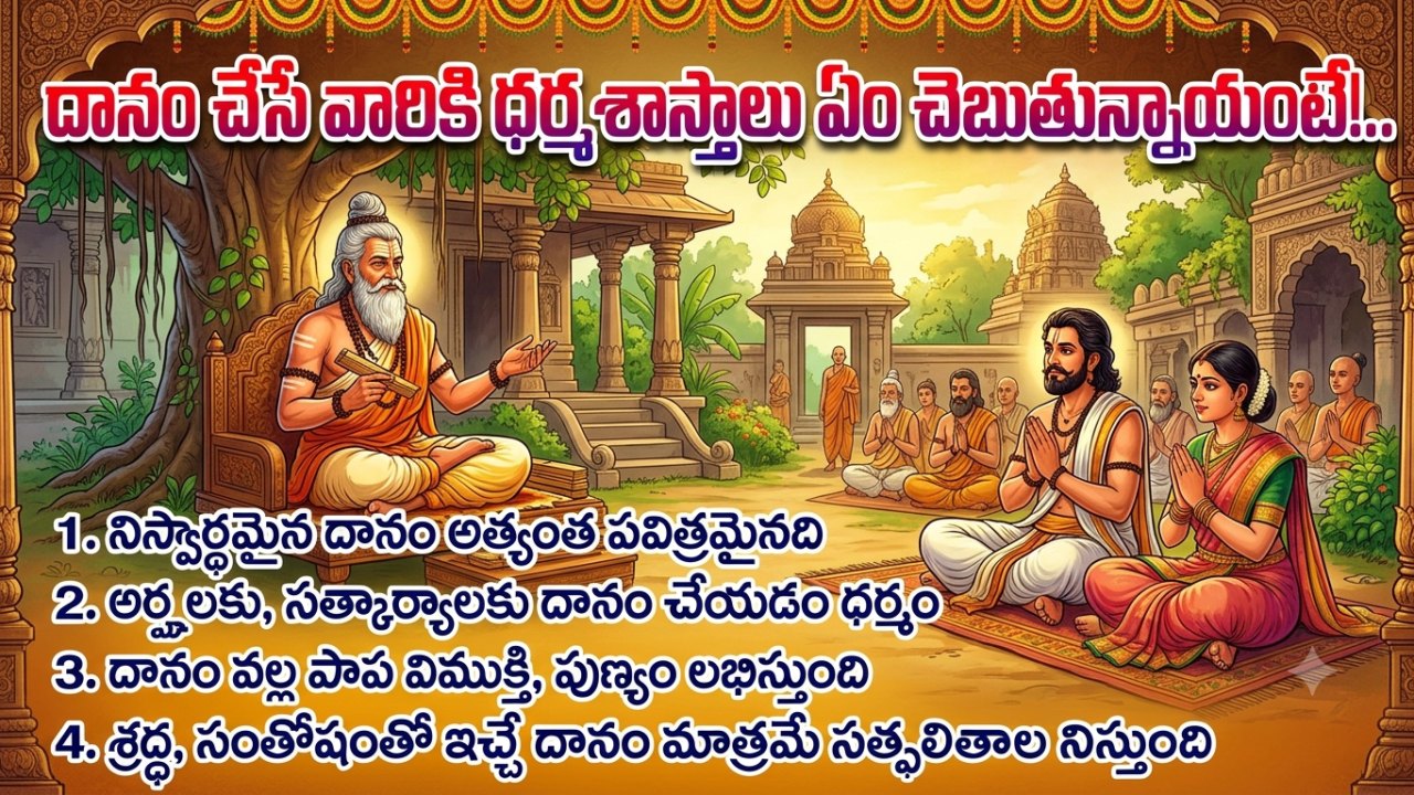 Spiritual: దానం చేసే వారికి ధర్మశాస్త్రాలు ఏం చెబుతున్నాయంటే!..