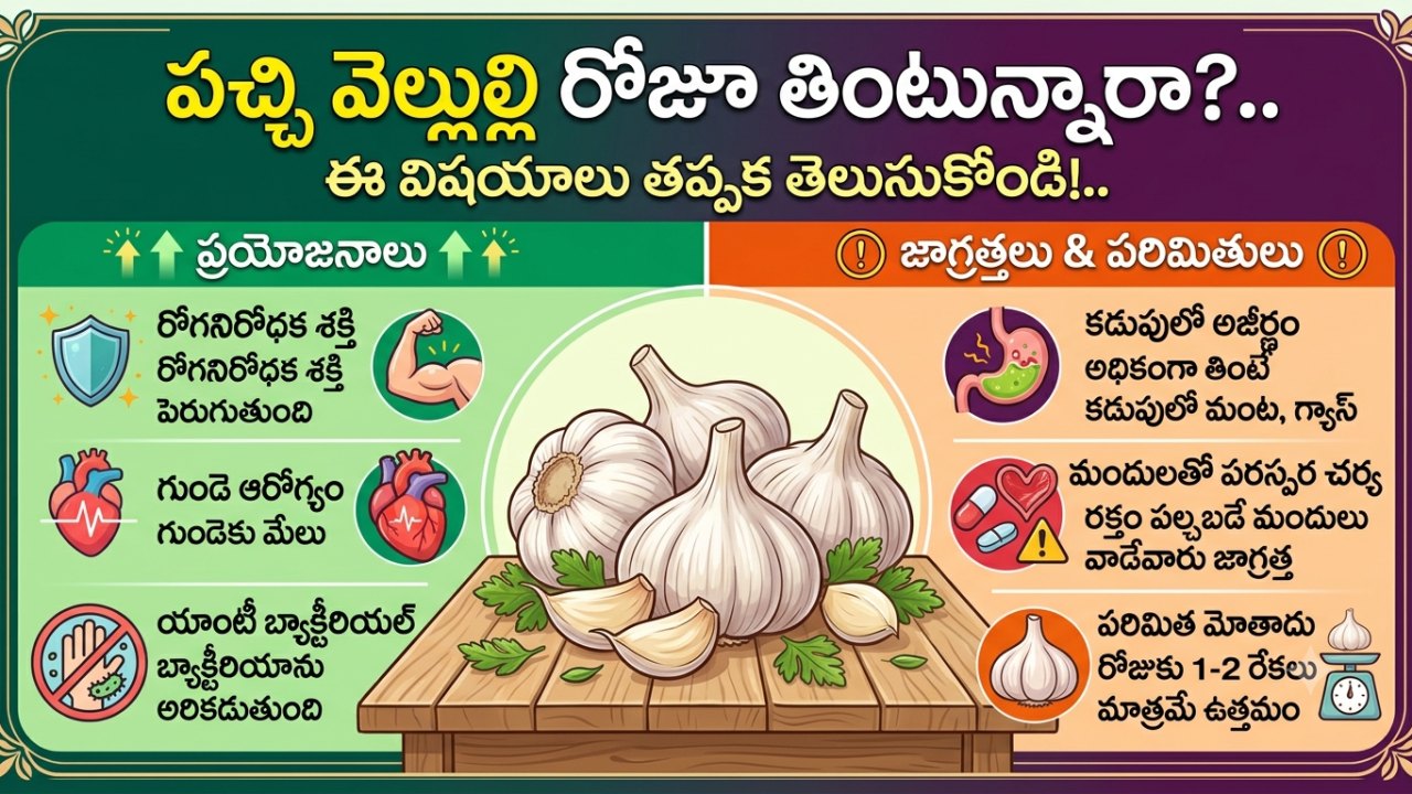Health: పచ్చి వెల్లుల్లి రోజూ తింటున్నారా?.. ఈ విషయాలు తప్పక తెలుసుకోండి!..