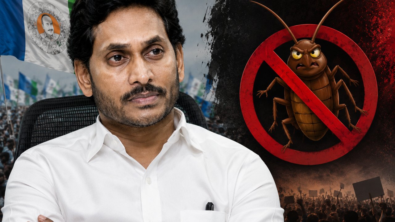 కాక్రోచ్ల ఉద్యమంపై వైసీపీ స్టాండ్ ఏంటి..?