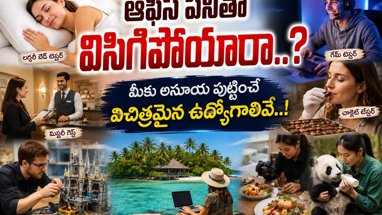 ఆఫీస్ పనితో విసిగిపోయారా..? మీకు అసూయ పుట్టించే విచిత్రమైన ఉద్యోగాలివే..!