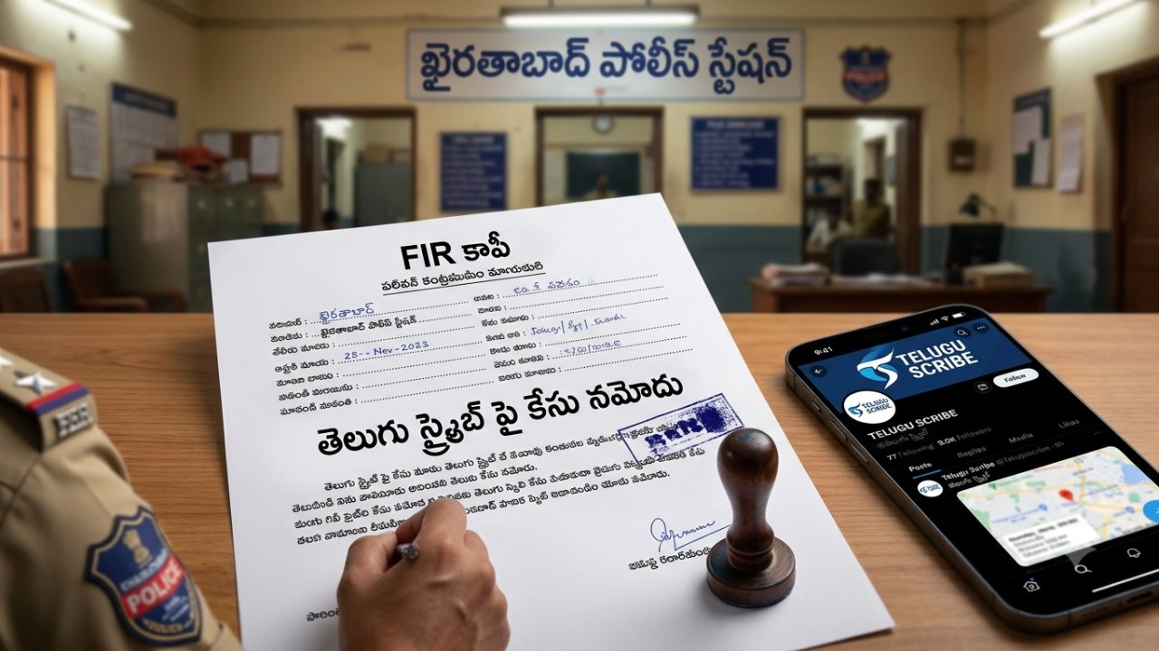 సీఎం గోప్య సమాచారం లీక్.. ‘తెలుగు స్క్రైబ్‌’పై కేసు నమోదు