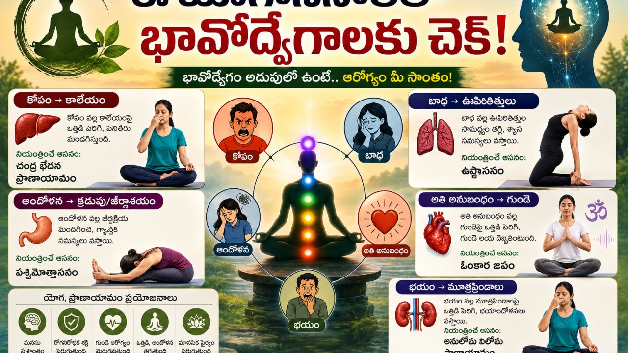 Health: ఈ యోగాసనాలతో భావోద్వేగాలకు చెక్!