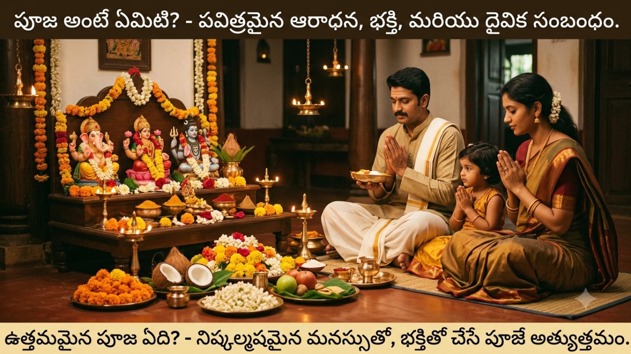 పూజ అంటే ఏమిటి.. ఉత్తమమైన పూజ ఏది?