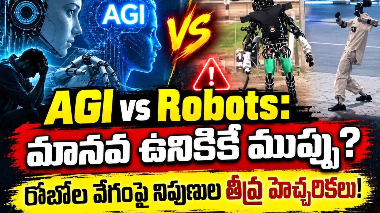 AGI vs Robots: మానవ ఉనికికే ముప్పు? రోబోల వేగంపై నిపుణుల తీవ్ర హెచ్చరికలు!