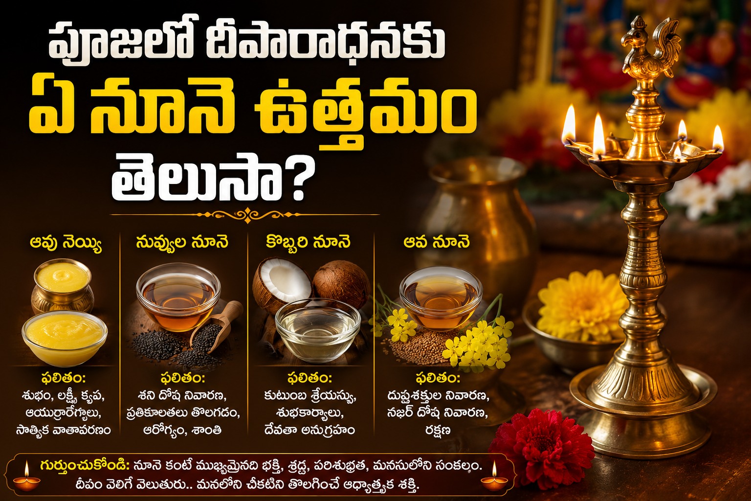 Spirituality: పూజలో దీపారాధనకు ఏ నూనె ఉత్తమం తెలుసా?