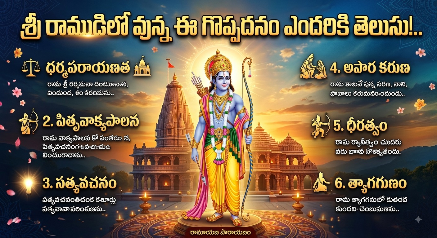 Spirituality: శ్రీ రాముడిలో వున్న ఈ గొప్పతనం ఎందరికి తెలుసు!..
