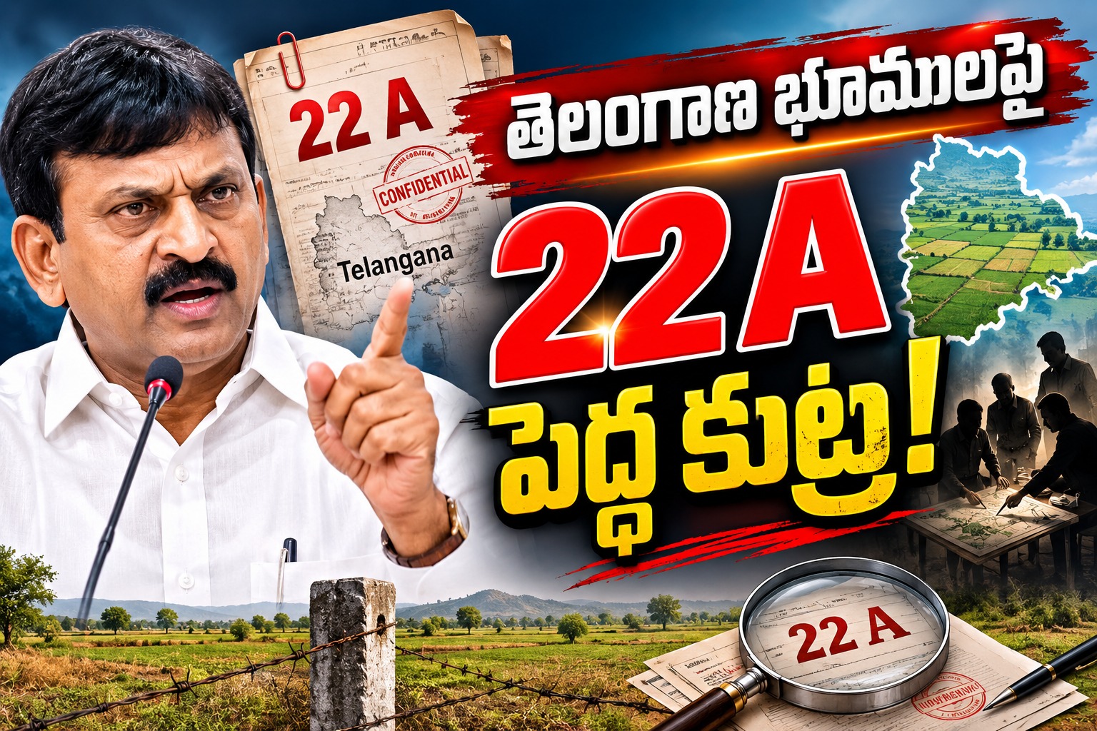 Telangana: తెలంగాణ భూములపై 22A పెద్ద కుట్ర!..