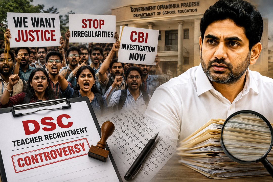 ఏపీలో డీఎస్సీ వివాదం.. లోకేశ్కు పొలిటికల్ టెన్షన్..?