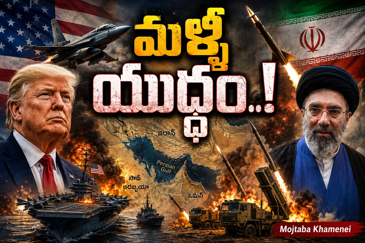 మళ్లీ రణరంగంగా మిడిల్ఈస్ట్.. అమెరికా-ఇరాన్ మధ్య భీకర దాడులు! అసలు టార్గెట్ హోర్ముజ్?