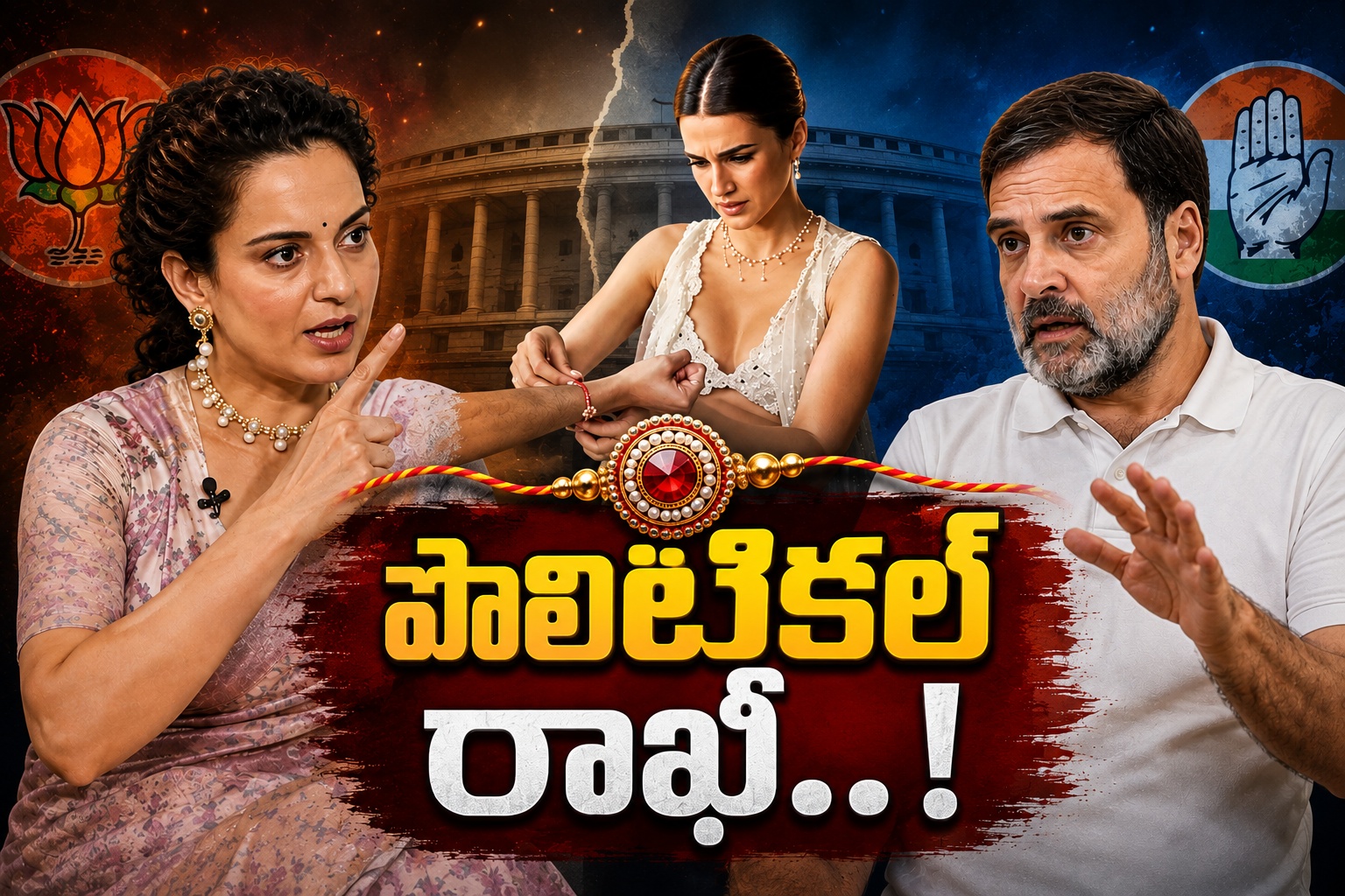 రాహుల్ vs కంగనా! పొలిటికల్ వార్గా కృతి యాడ్..