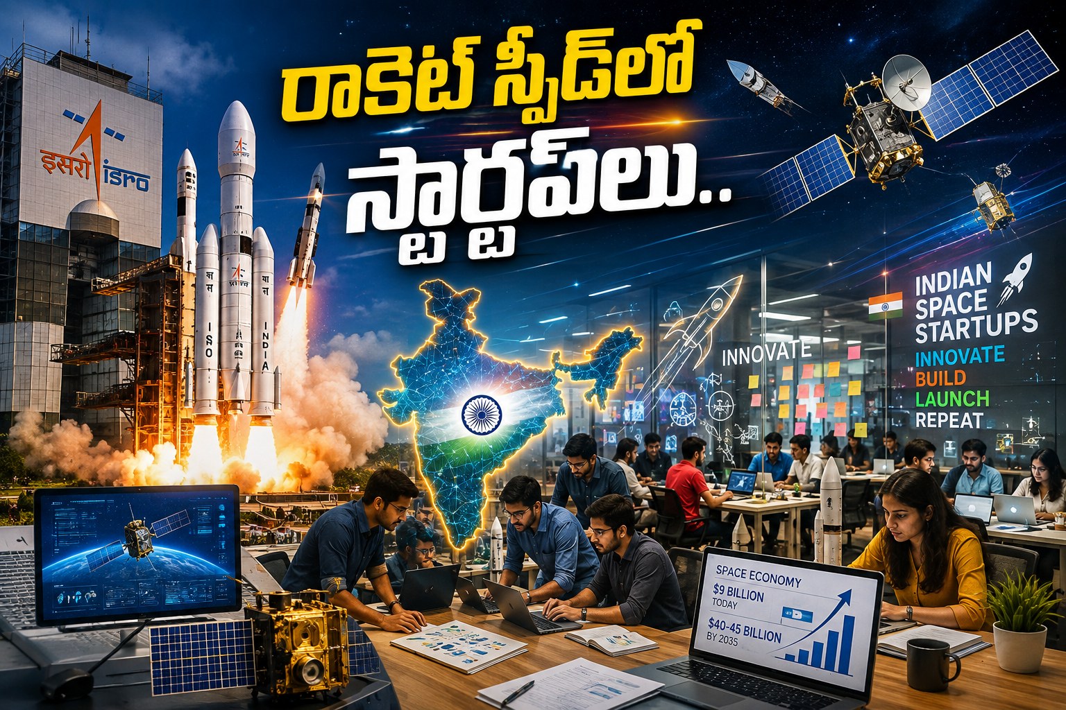 అంతరిక్షంలో భారత్ బిగ్ గేమ్.. ఇక స్టార్టప్లదే హవా!