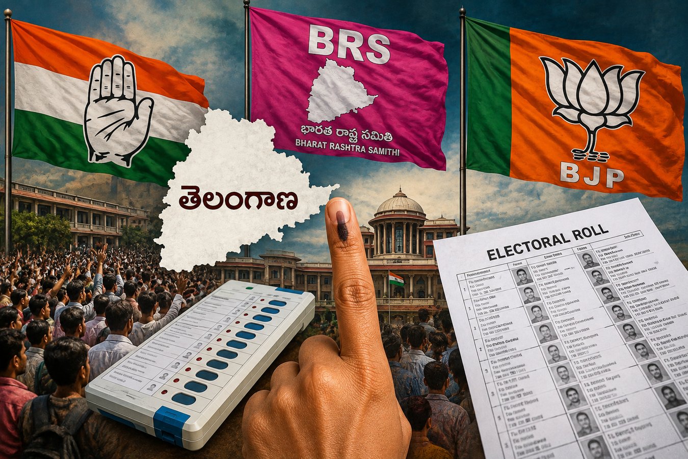 తెలంగాణలో ఓటర్ లిస్ట్పై అసలు గేమ్ స్టార్ట్.. కాంగ్రెస్కు SIR టెన్షన్.. BRS, BJP వ్యూహమేంటి?