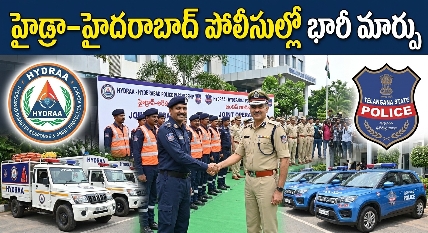 Hyderabad: హైడ్రా-హైదరాబాద్ పోలీసుల్లో భారీ మార్పు !..