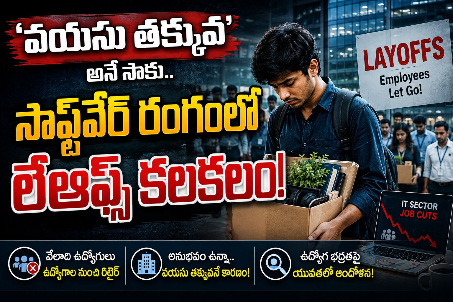 Software Layoffs: 'వయసు తక్కువ' అనే సాకు.. సాఫ్ట్వేర్ రంగంలో లేఆఫ్స్ కలకలం!