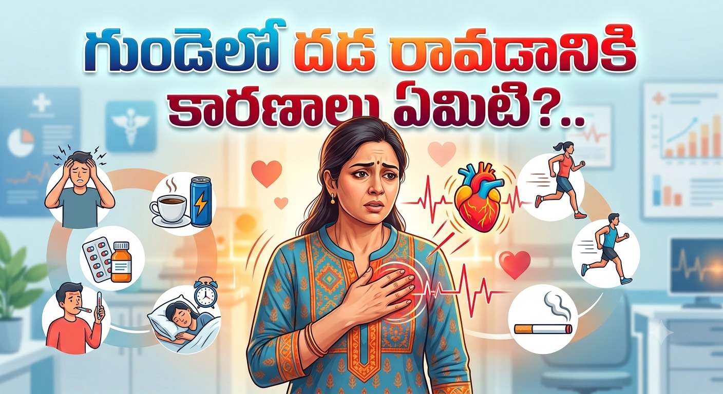 Health: గుండెలో దడ రావడానికి కారణాలు ఏమిటి?..