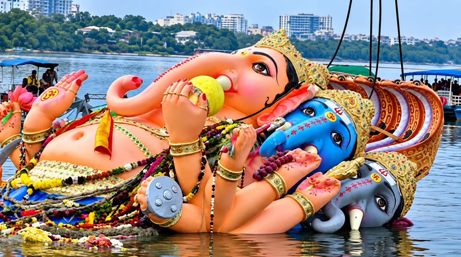 HYD : మళ్లీ రావయ్యా.. గంగమ్మ ఒడికి ఖైరతాబాద్ మహా గణపతి..