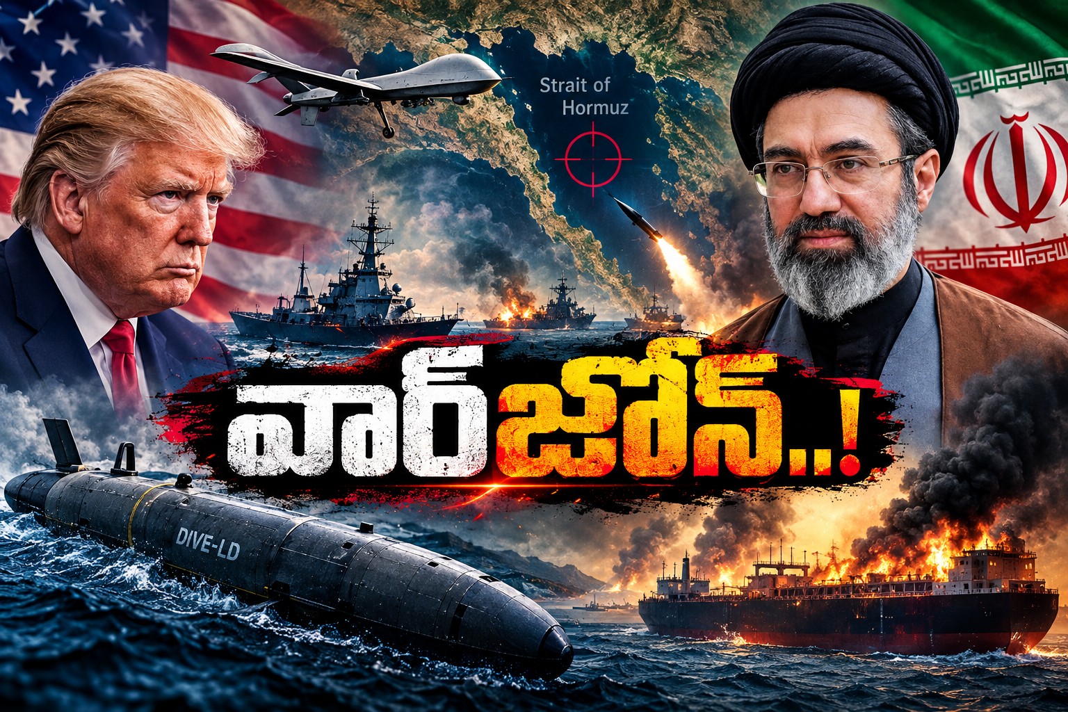 మళ్లీ యుద్ధ మేఘాలు.. హార్ముజ్లో అమెరికా-ఇరాన్ పోరు!