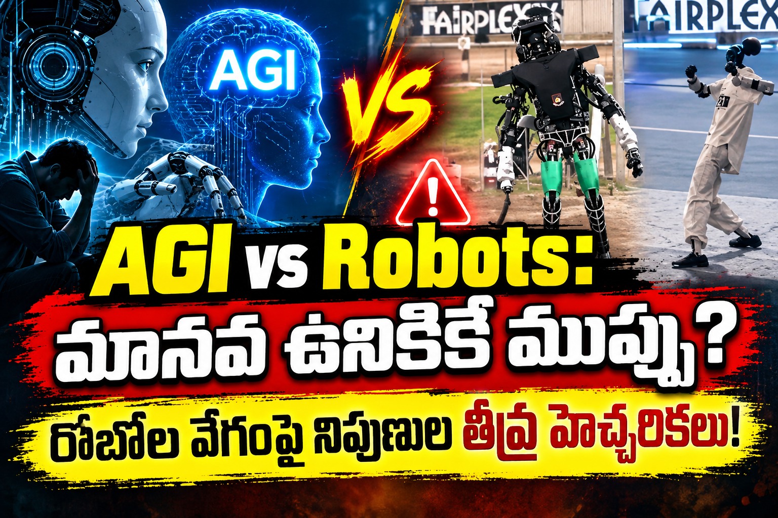 AGI vs Robots: మానవ ఉనికికే ముప్పు? రోబోల వేగంపై నిపుణుల తీవ్ర హెచ్చరికలు!