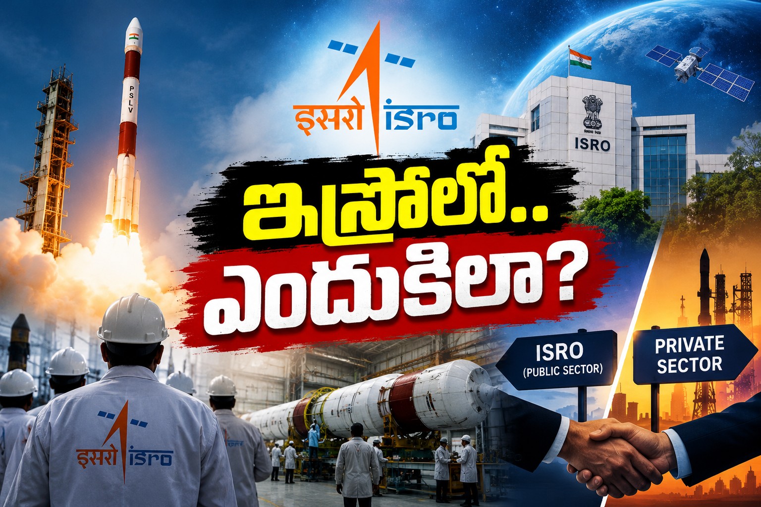 ఇస్రోలో ప్రైవేటీకరణ ప్రకంపనలు..! రాకెట్లు ఇక ప్రైవేట్ చేతుల్లోకేనా?