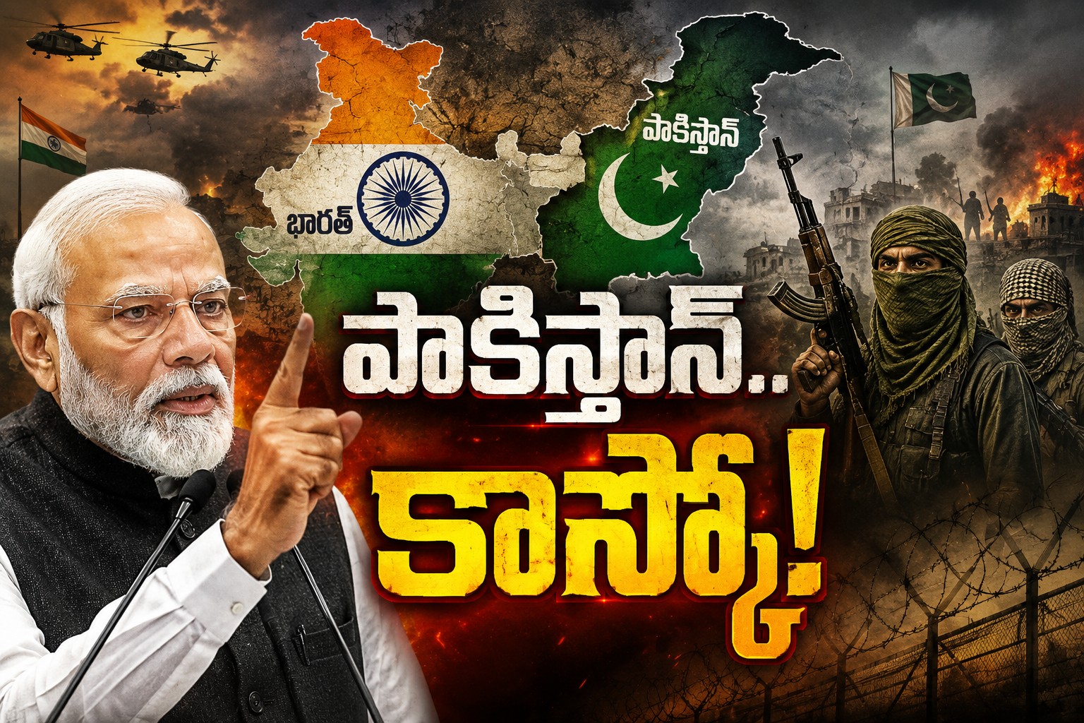 ఘర్ మే ఘుస్కే మారేంగే! పాక్కు మోదీ స్ట్రాంగ్ వార్నింగ్