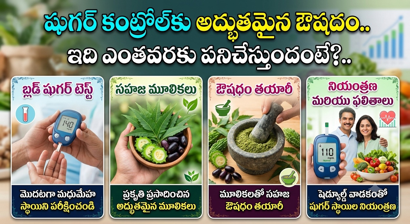 Health: షుగర్ కంట్రోల్‌కు అద్భుతమైన ఔషదం.. ఇది ఎంతవరకు పనిచేస్తుందంటే?..