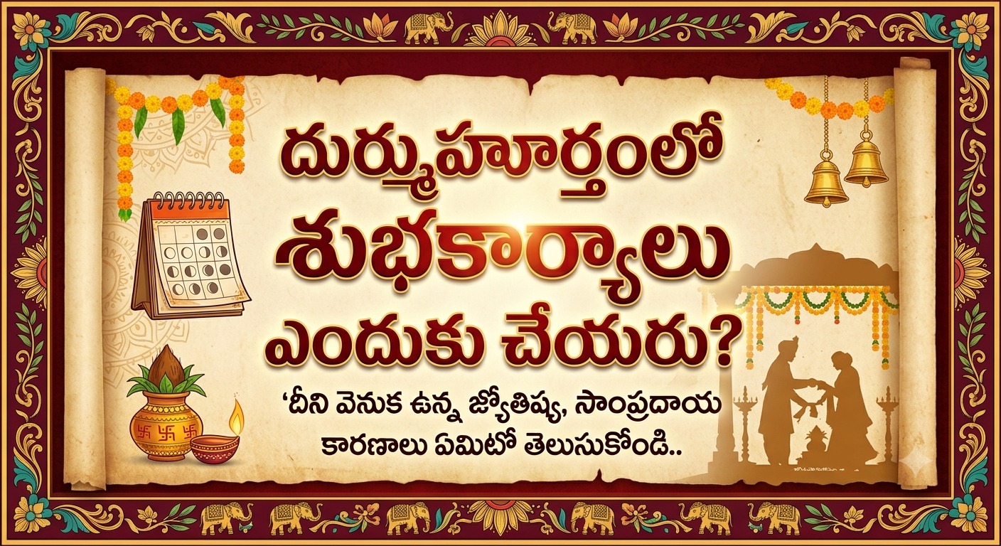 Spirituality:దుర్ముహూర్తంలో శుభకార్యాలు ఎందుకు చేయరు?..