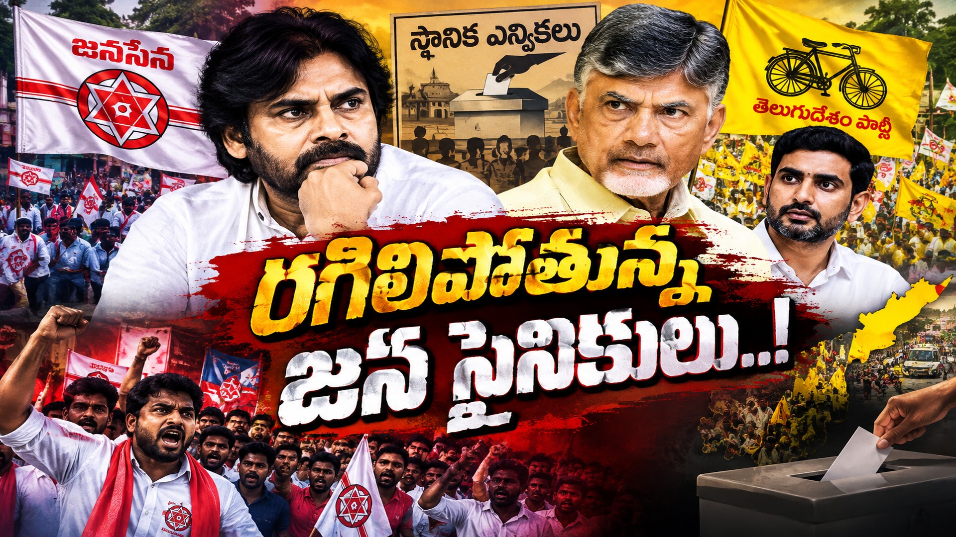 కూటమిలో స్థానిక ఎన్నికల చిచ్చు..! ఇలాగైతే కష్టమంటున్న జనసైనికులు