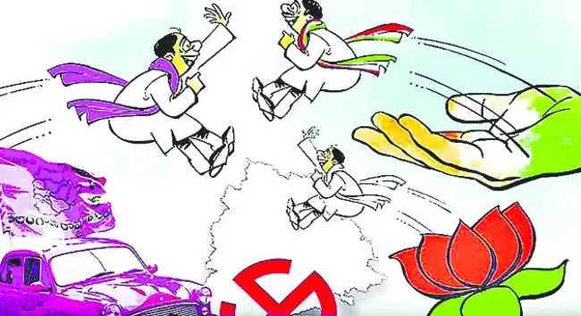 తెలంగాణ టూ బెంగాల్.. గోడదూకిన 111 మంది నేతలు! ADR రిపోర్ట్‌తో దద్దరిల్లుతున్న పాలిటిక్స్..