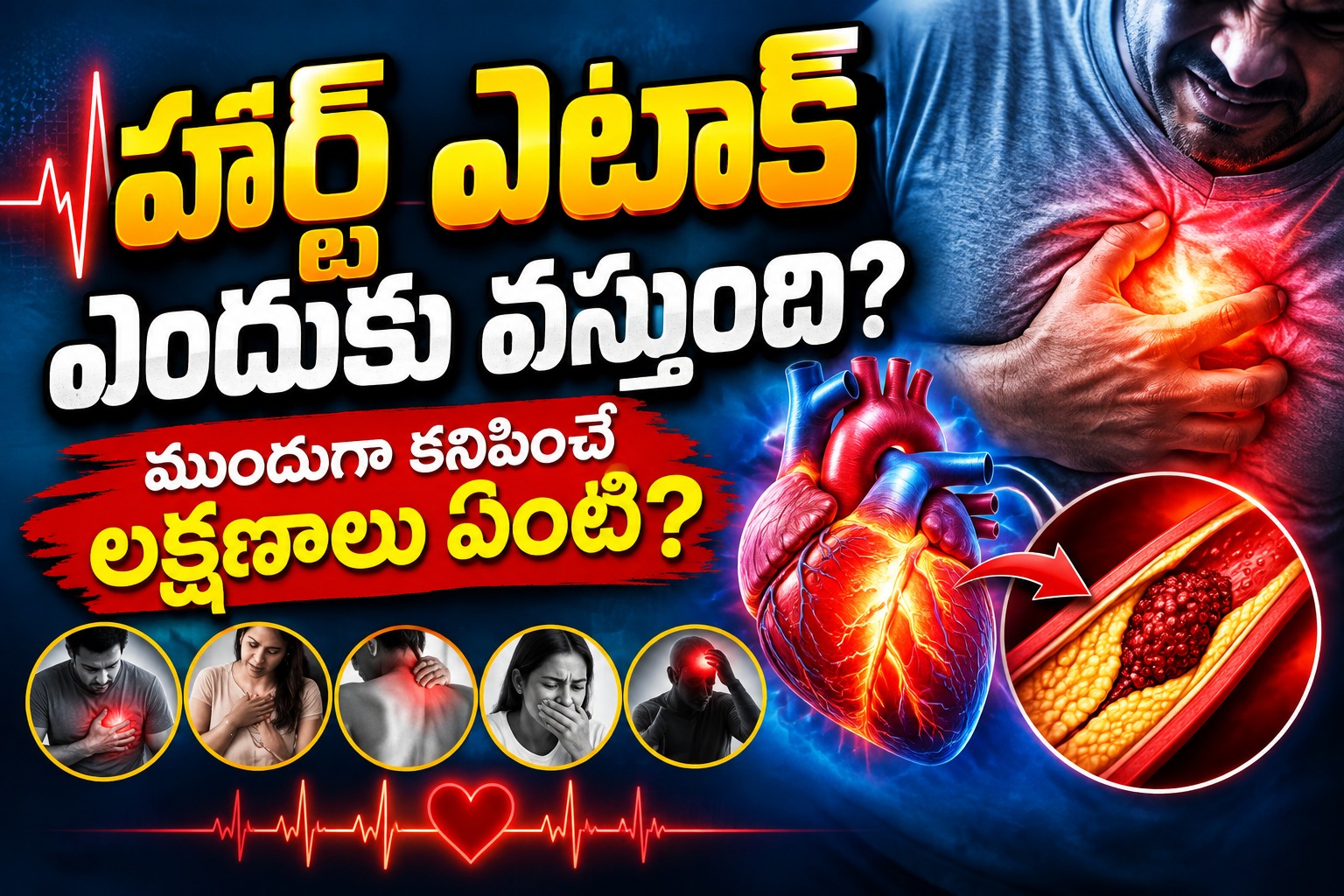 Health: హార్ట్ ఎటాక్ ఎందుకు వస్తుంది? ముందుగా కనిపించే లక్షణాలు ఏంటి?