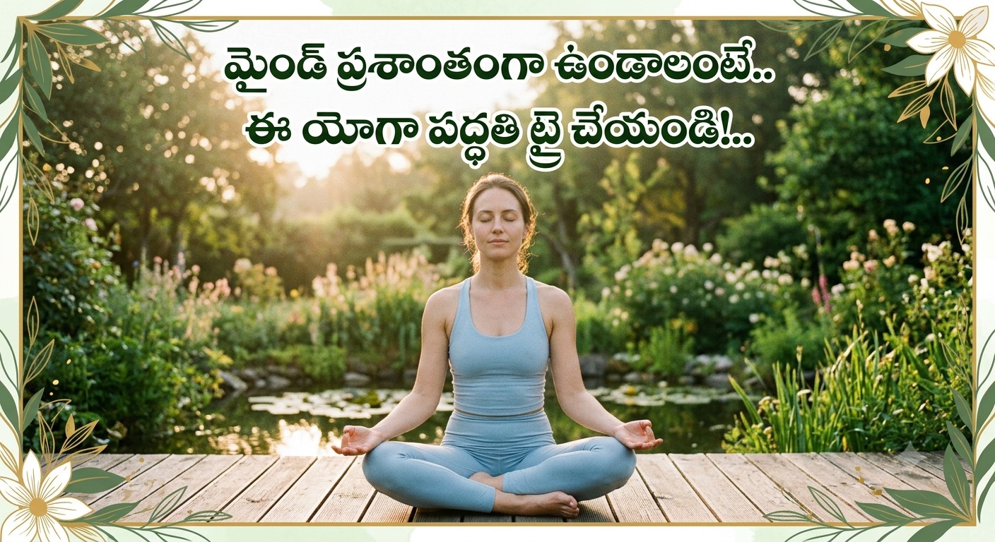 Health: మైండ్ ప్రశాంతంగా ఉండాలంటే.. ఈ యోగా పద్ధతి ట్రై చేయండి!..
