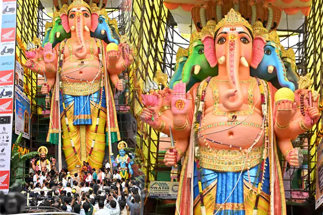 Khairatabad Ganapati: ఖైరతాబాద్లో భక్తజన సంద్రం.. 75 వేల మందికిపైగా గణపయ్య దర్శనం!