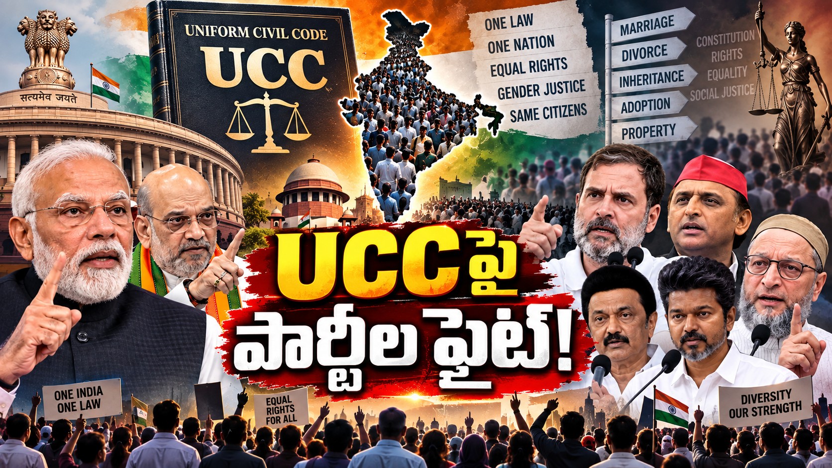 ఉమ్మడి పౌరస్మృతి టార్గెట్ 2029.. అసలు UCC అంటే ఏమిటి? విపక్షాల అభ్యంతరం ఎందుకు..?