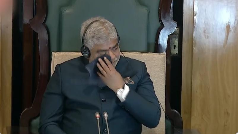 అసెంబ్లీలో స్పీకర్ కంటతడి.. సభలో ఒక్కసారిగా నిశ్శబ్దం!