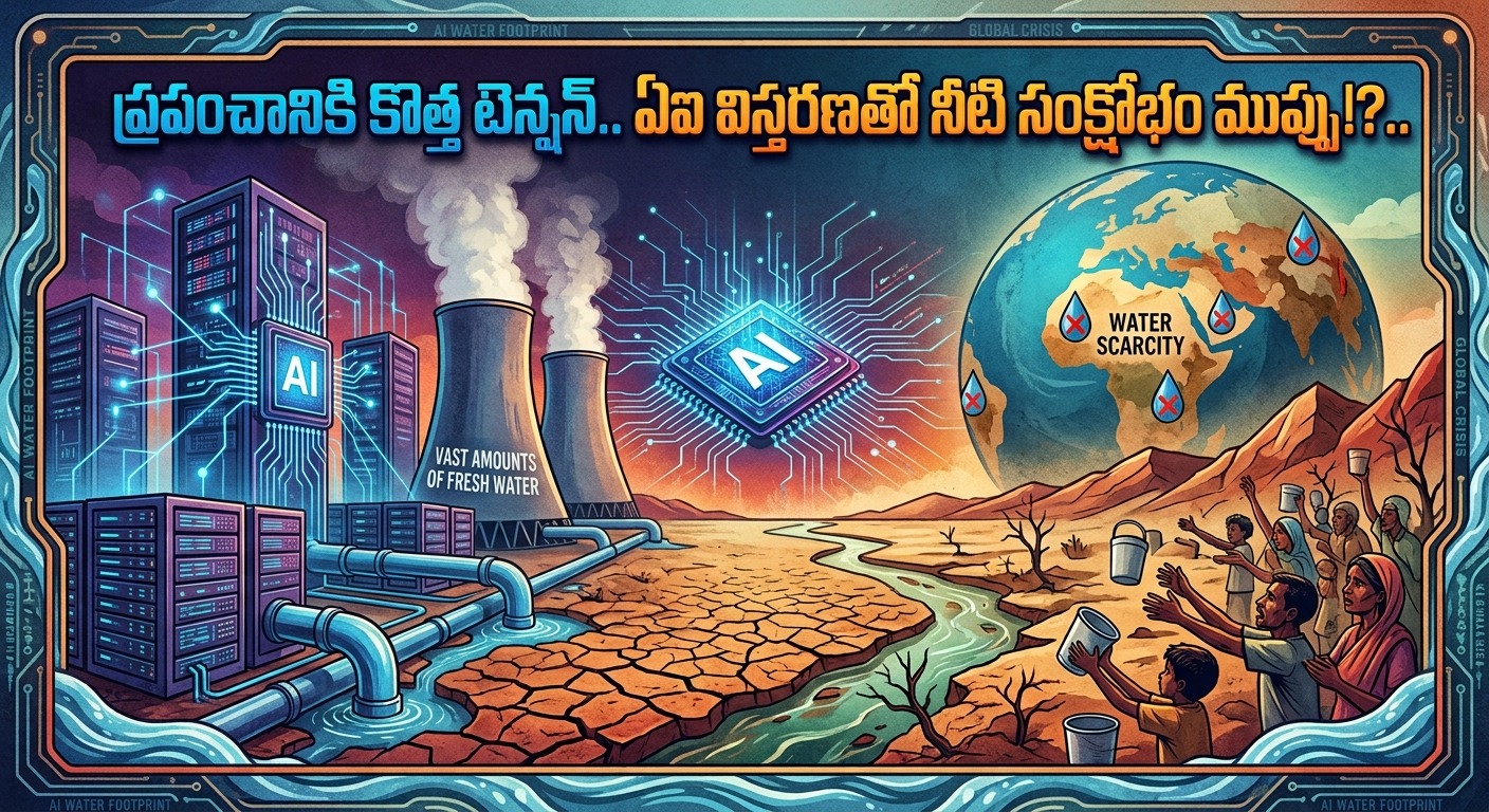 International: ప్రపంచానికి కొత్త టెన్షన్.. ఏఐ విస్తరణతో నీటి సంక్షోభం ముప్పు!?..