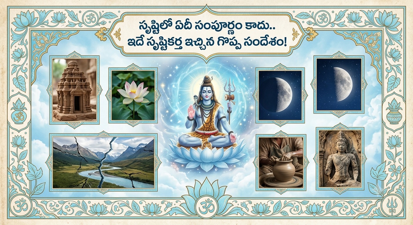 Spirituality: సృష్టిలో ఏదీ సంపూర్ణం కాదు.. ఇదే సృష్టికర్త ఇచ్చిన గొప్ప సందేశం!