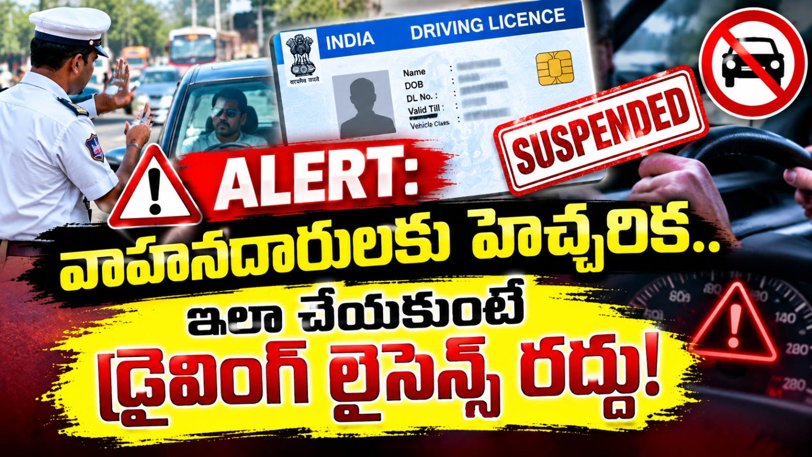 ALERT: వాహనదారులకు హెచ్చరిక.. ఇలా చేయకుంటే డ్రైవింగ్ లైసెన్స్ రద్దు!