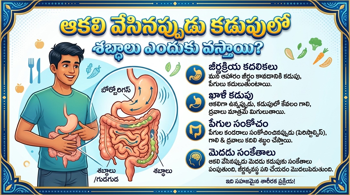 Health: ఆకలి వేసినప్పుడు కడుపులో శబ్ధాలు ఎందుకు వస్తాయి?..