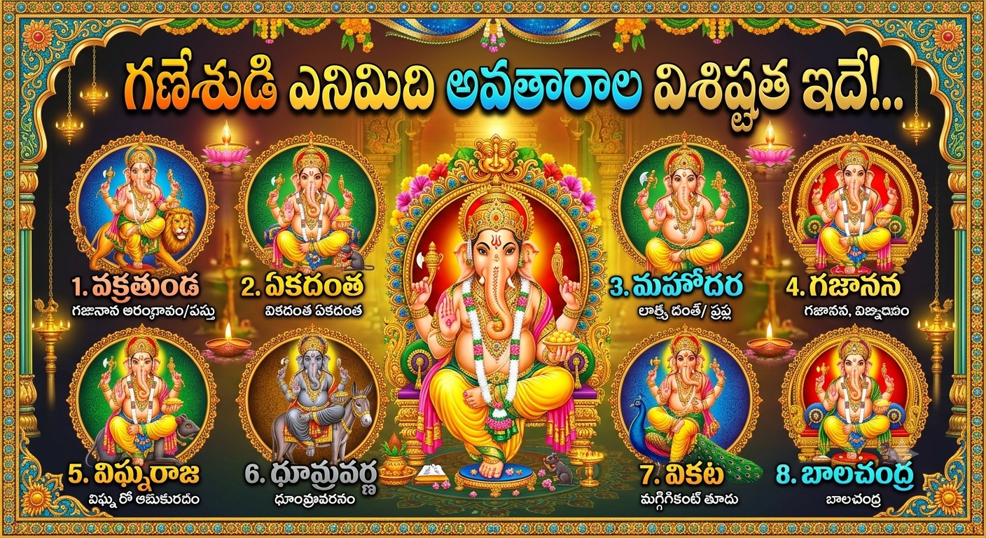 Spirituality: గణేశుడి ఎనిమిది అవతారాల విశిష్టత ఇదే!..