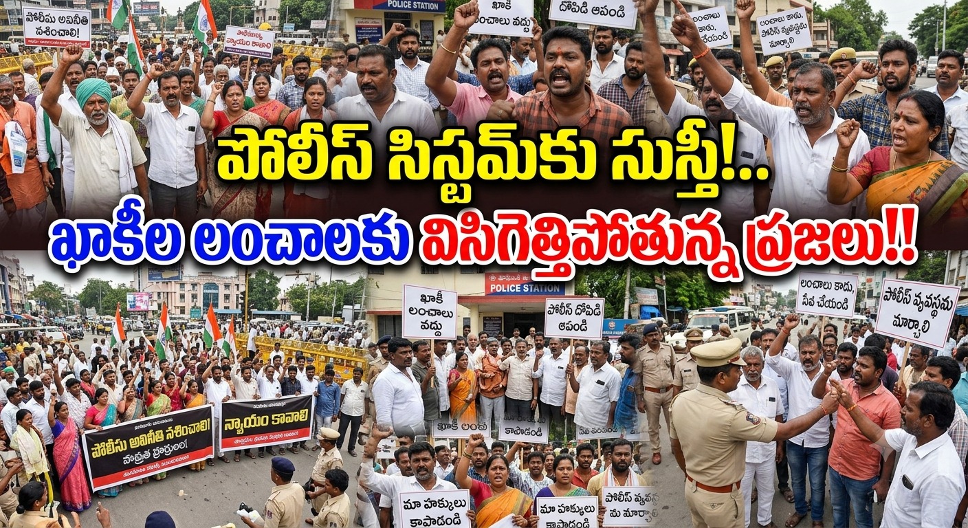 Telangana: పోలీస్ సిస్టమ్కు సుస్తీ!.. ఖాకీల లంచాలకు విసిగెత్తిపోతున్న ప్రజలు!!..
