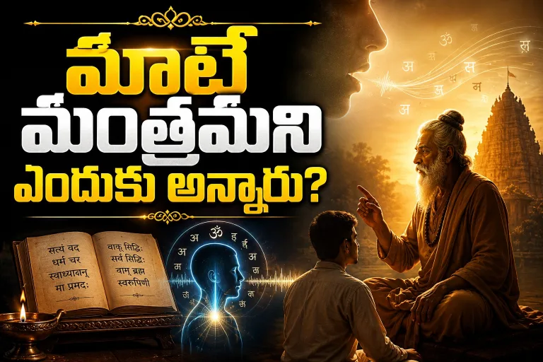 Spirituality: మాటే మంత్రమని ఎందుకు అన్నారు?