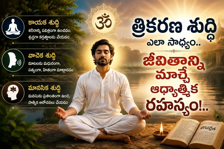 Spirituality: త్రికరణ శుద్ధి ఎలా సాధ్యం.. జీవితాన్ని మార్చే ఆధ్యాత్మిక రహస్యం!..