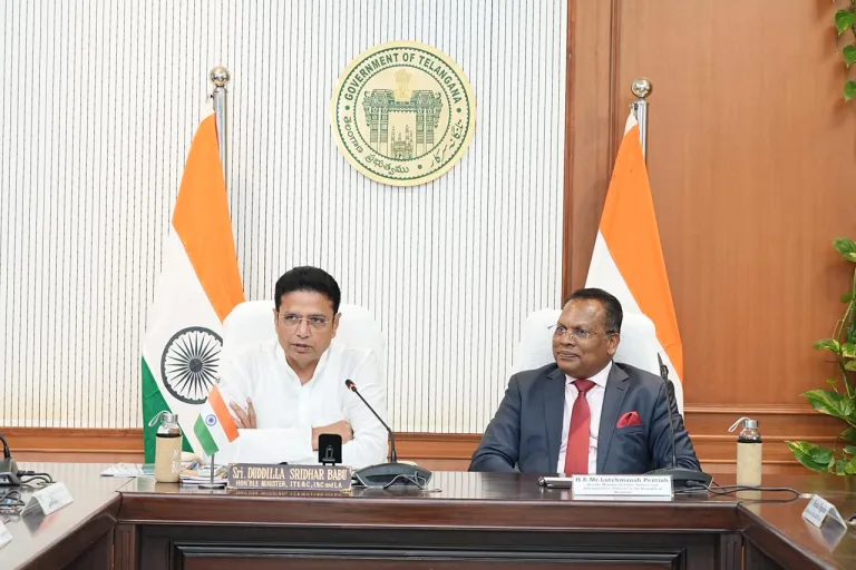 Telangana: మంత్రి శ్రీధర్ బాబుతో మారిషస్ మంత్రి భేటీ.. కీలక అంశాలపై చర్చలు!..