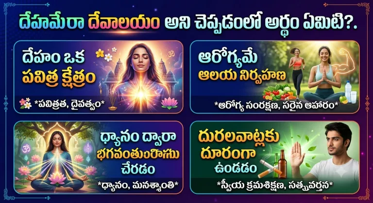 Spirituality: దేహమేరా దేవాలయం అని చెప్పడంలో అర్థం ఏమిటి?..
