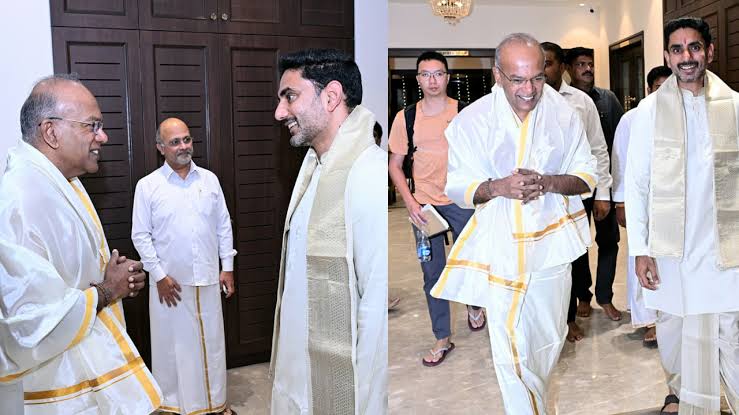 తిరుమలలో సింగపూర్ హోం మంత్రి.. స్వాగతం పలికి శ్రీవారి దర్శనానికి తీసుకెళ్లిన నారా లోకేశ్!