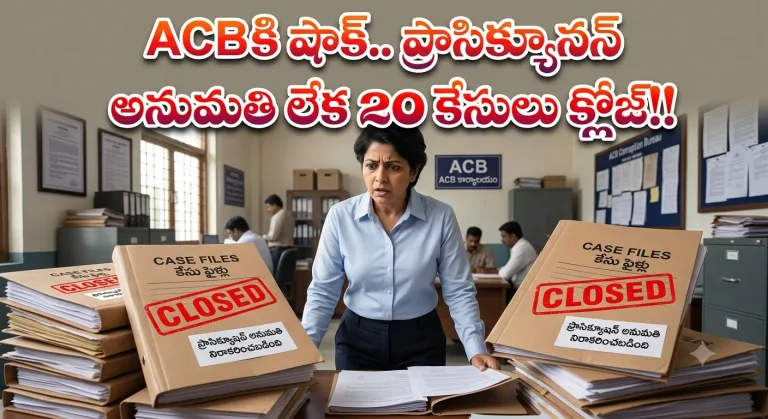 Telangana: ACBకి షాక్.. ప్రాసిక్యూషన్ అనుమతి లేక 20 కేసులు క్లోజ్!!