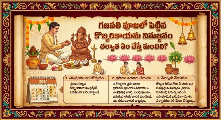 Spirituality: గణపతి పూజలో పెట్టిన కొబ్బరికాయను నిమజ్జనం తర్వాత ఏం చేస్తే మంచిది?..